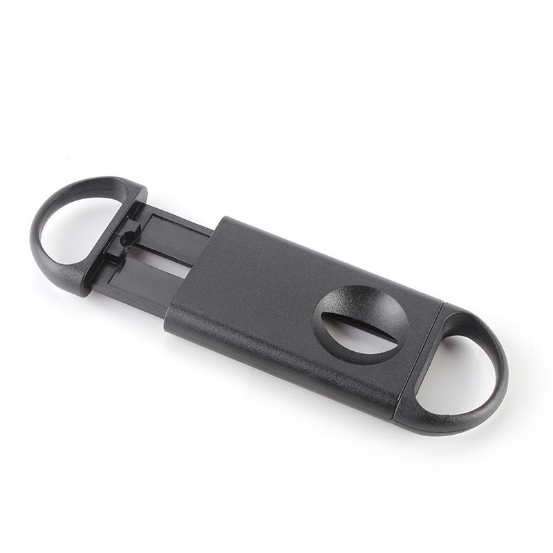 Custom Logo V Small Cutter Plastic Cigar Cutter