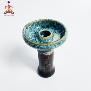 2021 Manufacturer Green Red Brand Clay Ceramic Shisha Holder for hookah