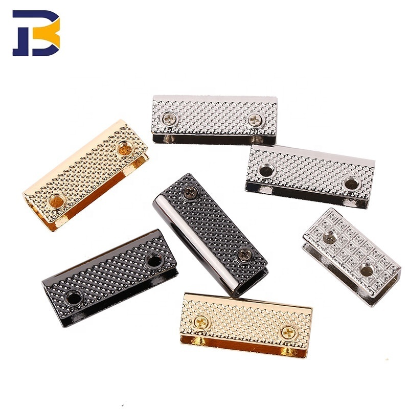 Excellent Quality Custom Handbag Hardware Metal Bag Accessories Pin Buckle Rivets Strap End Purse Feet Locks D Ring Swivel Hook