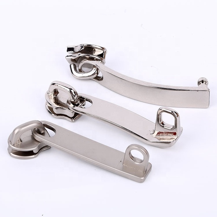 High Quality Zinc Alloy Double Tooth Luggage Slider Head Zipper Explosion Proof Zipper Sliders Manufacturer