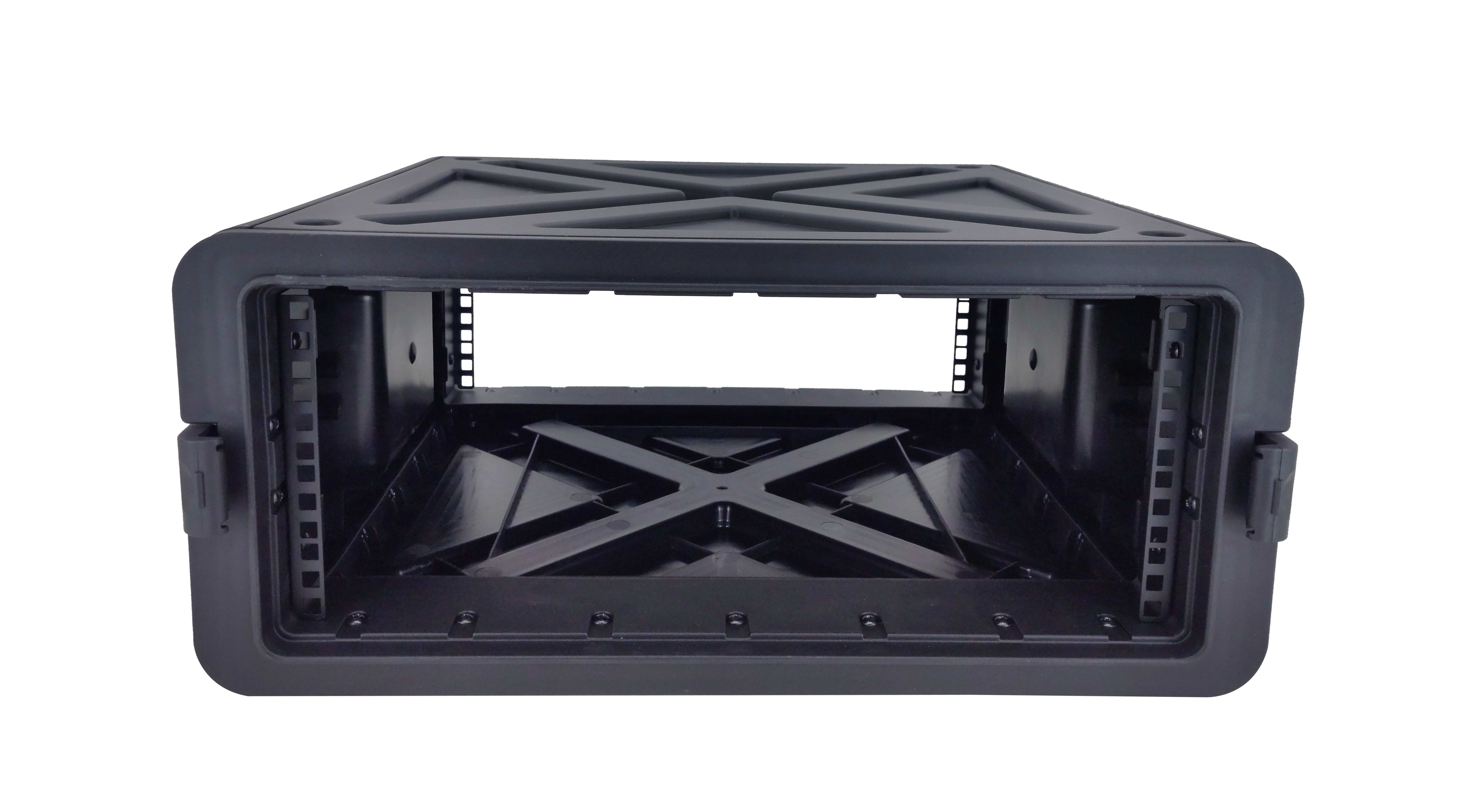 PP-XR4U  Injection Molded 4U X-Series Studio Flyer Rack Case Standard 19