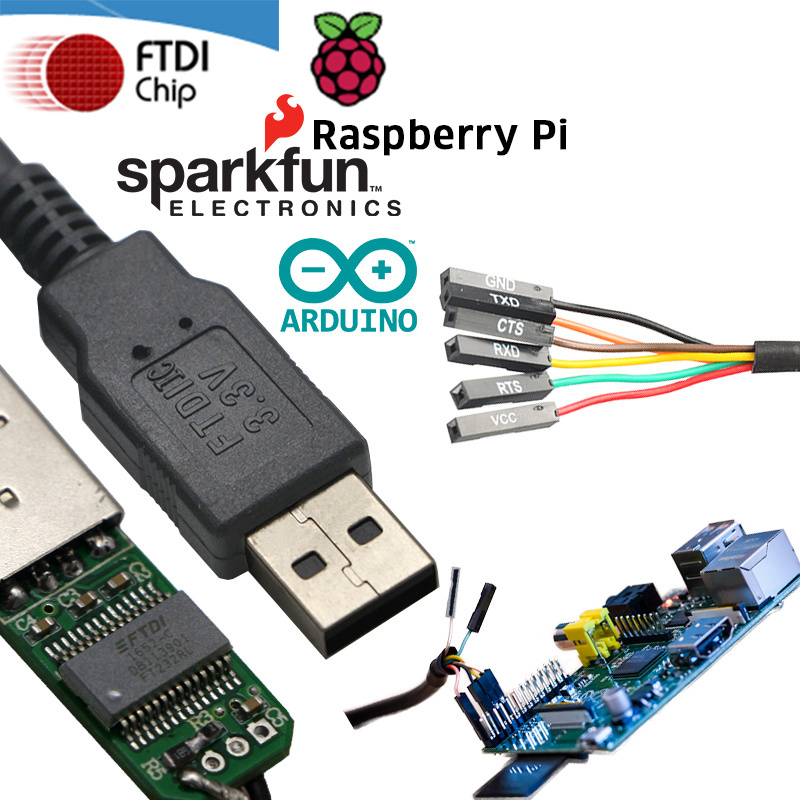 High compatible win10 5v 3.3v uart ttl ftdi ft2132rl usb to rj45 serial cable