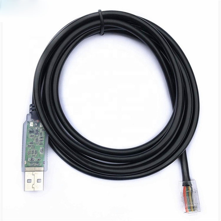 High compatible win10 5v 3.3v uart ttl ftdi ft2132rl usb to rj45 serial cable