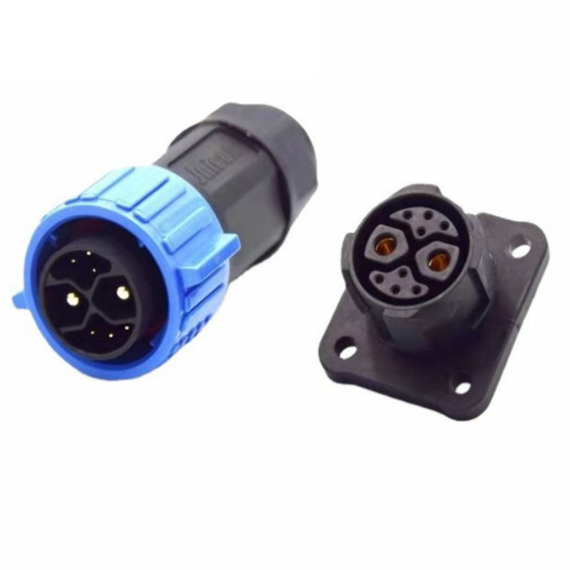 OEM/ODM IP67 M23 waterproof panel connector 2 Pin lithium battery plug 50A high power for electric scooter