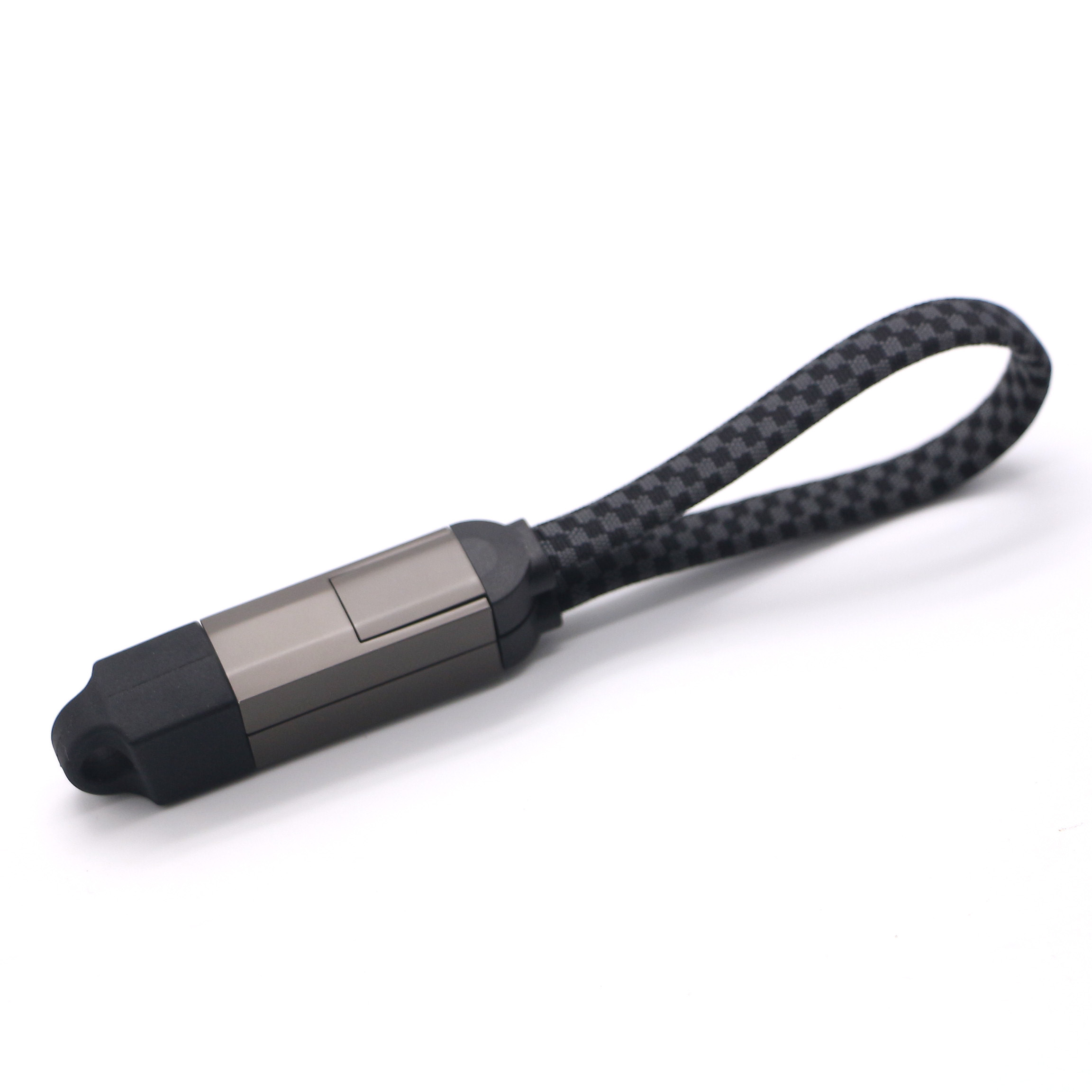 Model 2023 60W/100W USB A Type C 4 in 1 (2 in 2) Keychain Multi-Function Data Cable