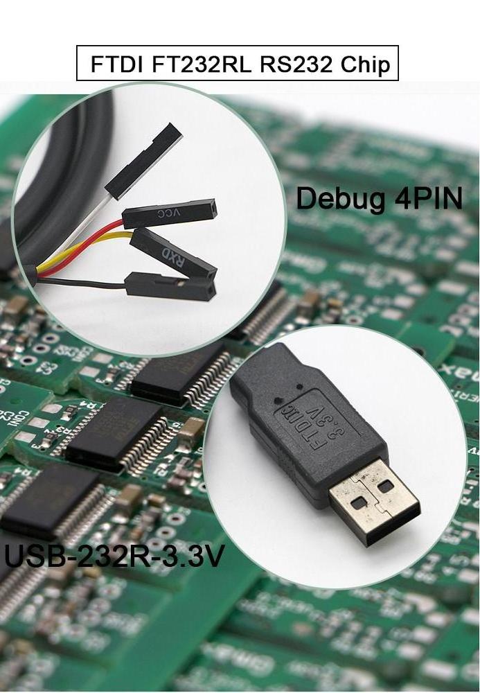 High Compatible 5V 3.3V FTDI FT232RL TTL 3V3 USB to Uart TTL Serial Converter Cable Open Sourcing