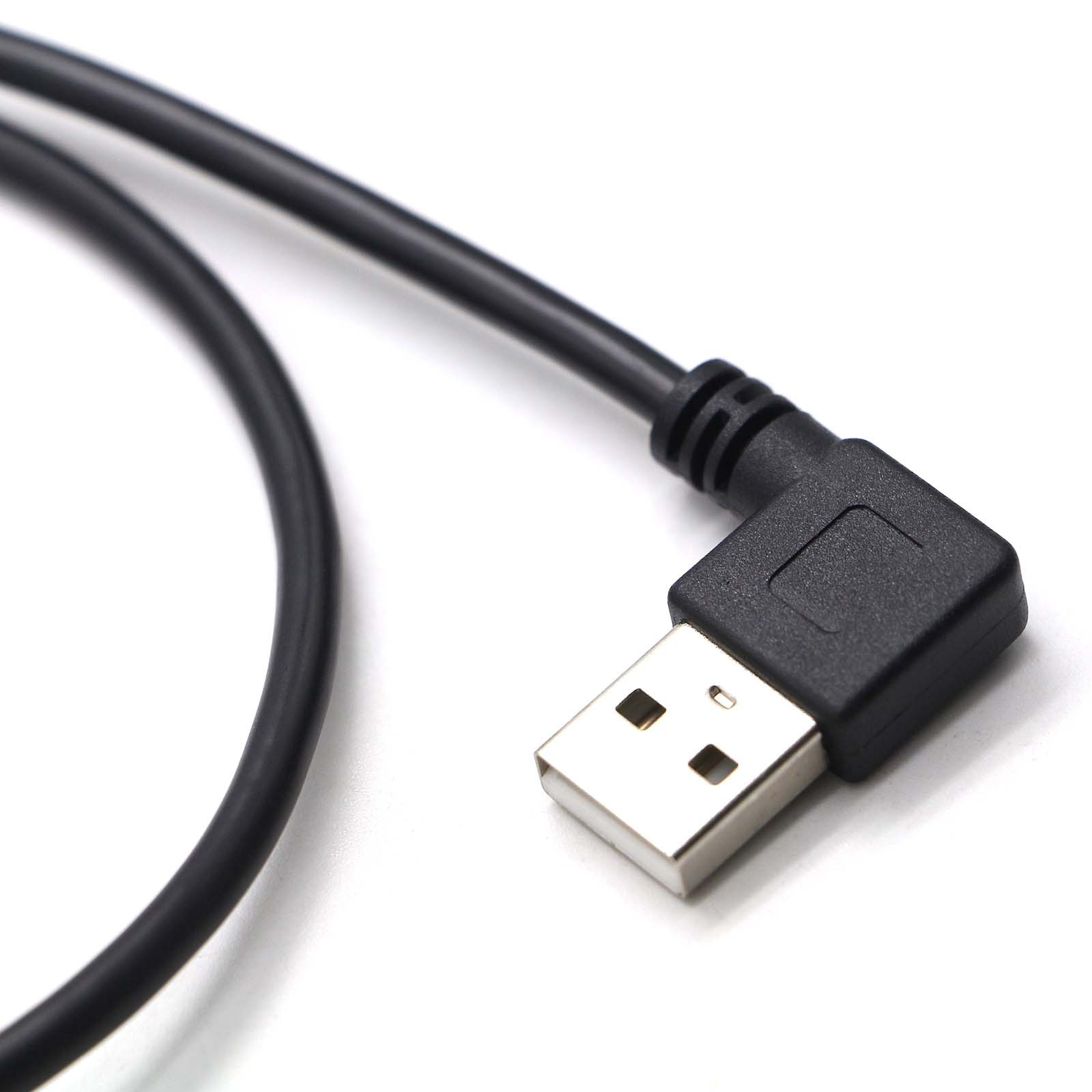 High transmission 28awg/1p 24awg/2c 0.5meter Panel Mount Usb Extension A-female To A-male Adapter Cable