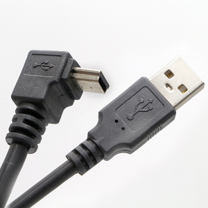 OEM 1M Right Left UP DOWN 90 Degree Angle USB A To MINI USB Charging Extension date charging Cable for Multifunction COMPUTER