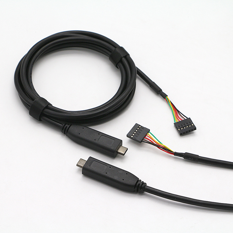 OEM High Compatible Uart TTL 5V 3V FTDI USB to RS232 Serial Converter Cable  Rs232 To Type C Usb Cable rs485