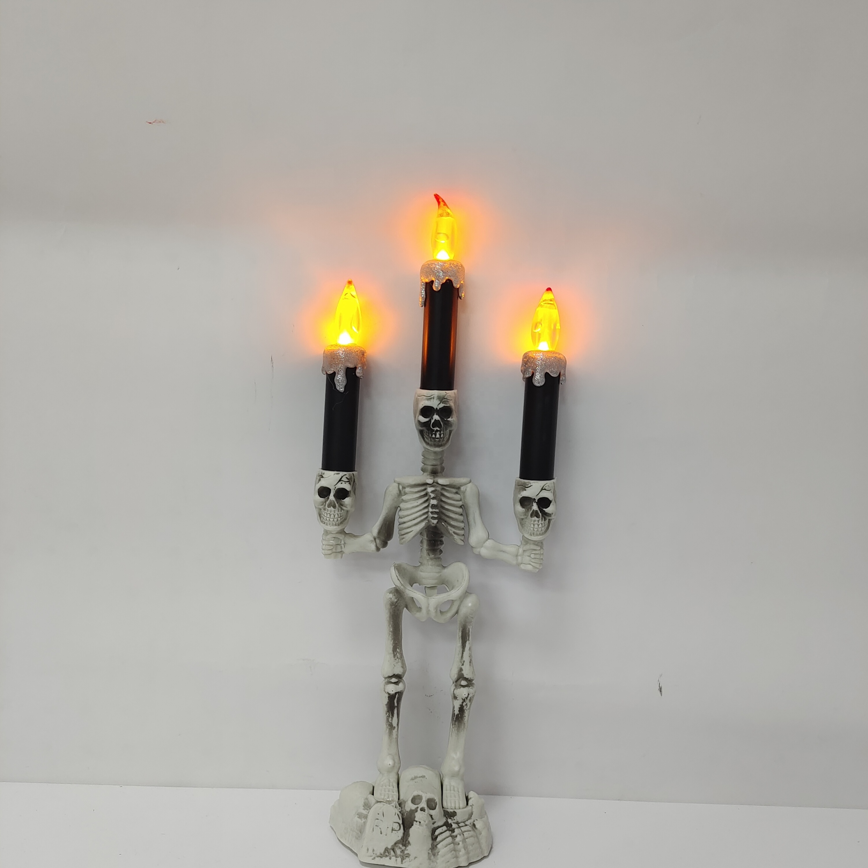 Illuminated Candlestick Ornaments Halloween Decorations Stylish Home Decorations Halloween Party Atmosphere Props