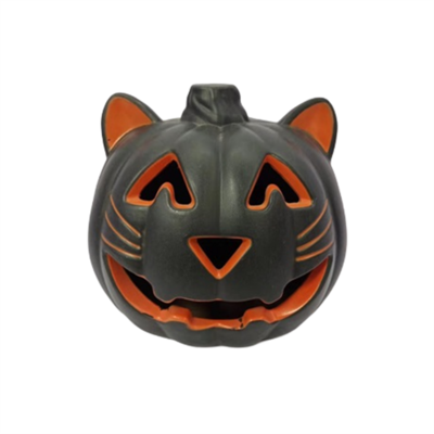 Led Plastic Pumpkin Figurines Latex Balloons Head Halloween Pumpkin Lantern