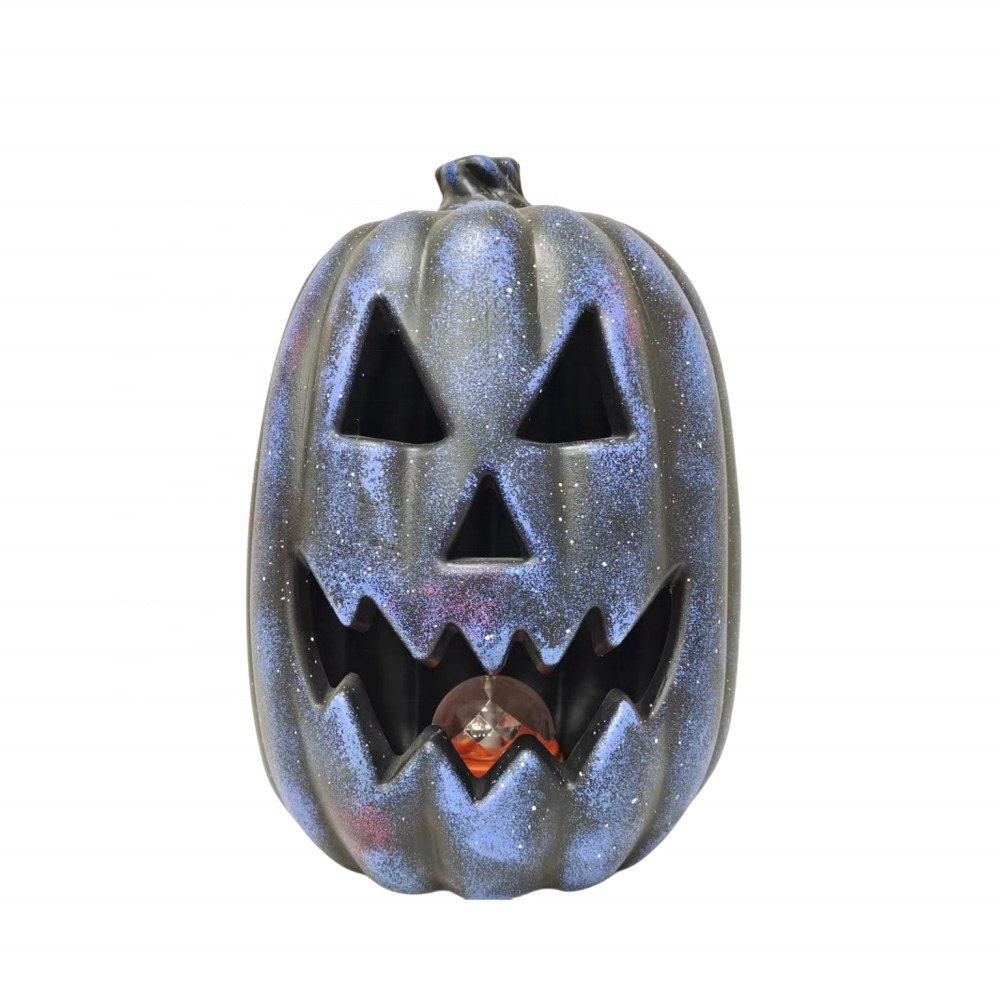 Classic Plastic Halloween Decorative Pumpkin PP Carvable Pumpkins with Light