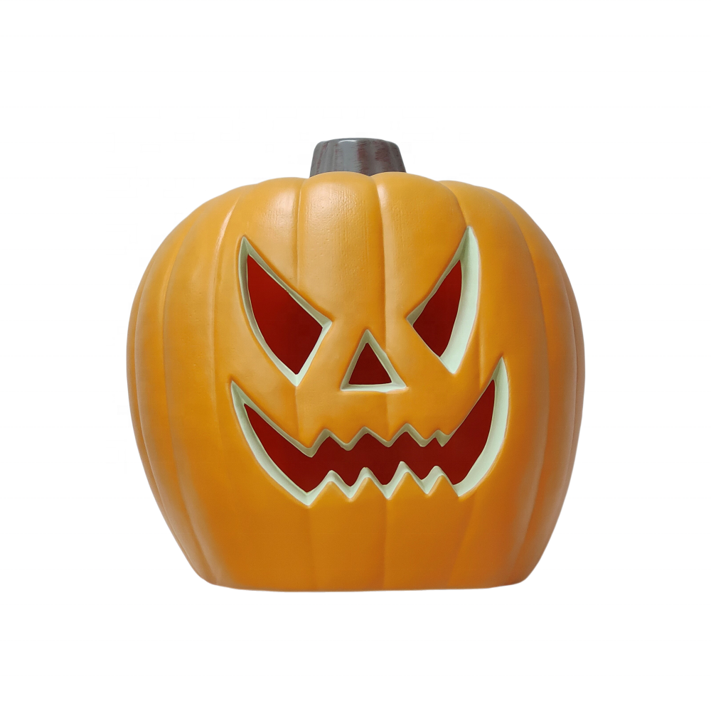 Halloween Large Plastic Pumpkin Outdoor Decoration Ghost Party Yard Decoration Pumpkin Head Yard Decoration