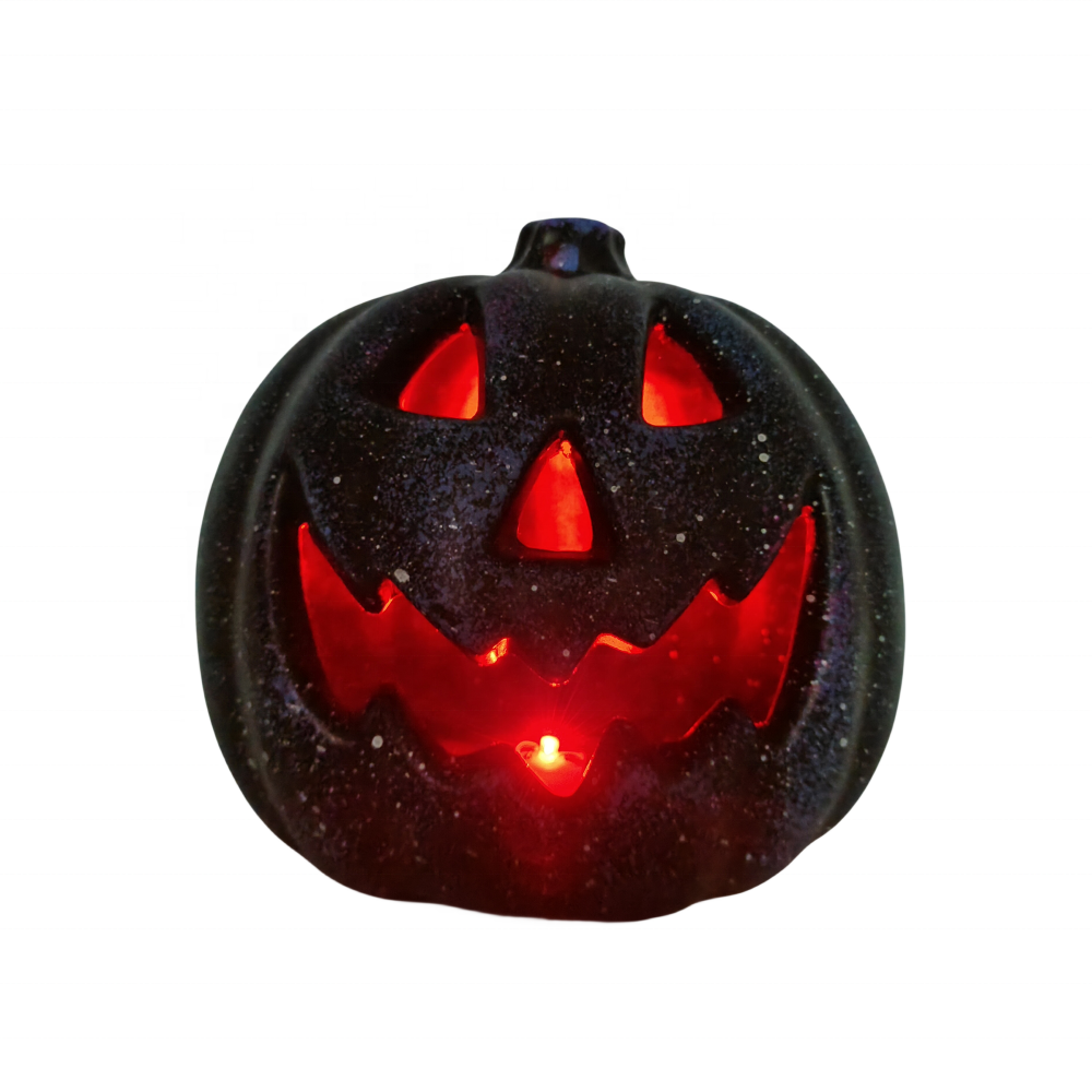 Plastic Crafts Halloween Ghost Face Pumpkin Design Pumpkin Light Halloween Decoration Outdoor Hanging Lights Up