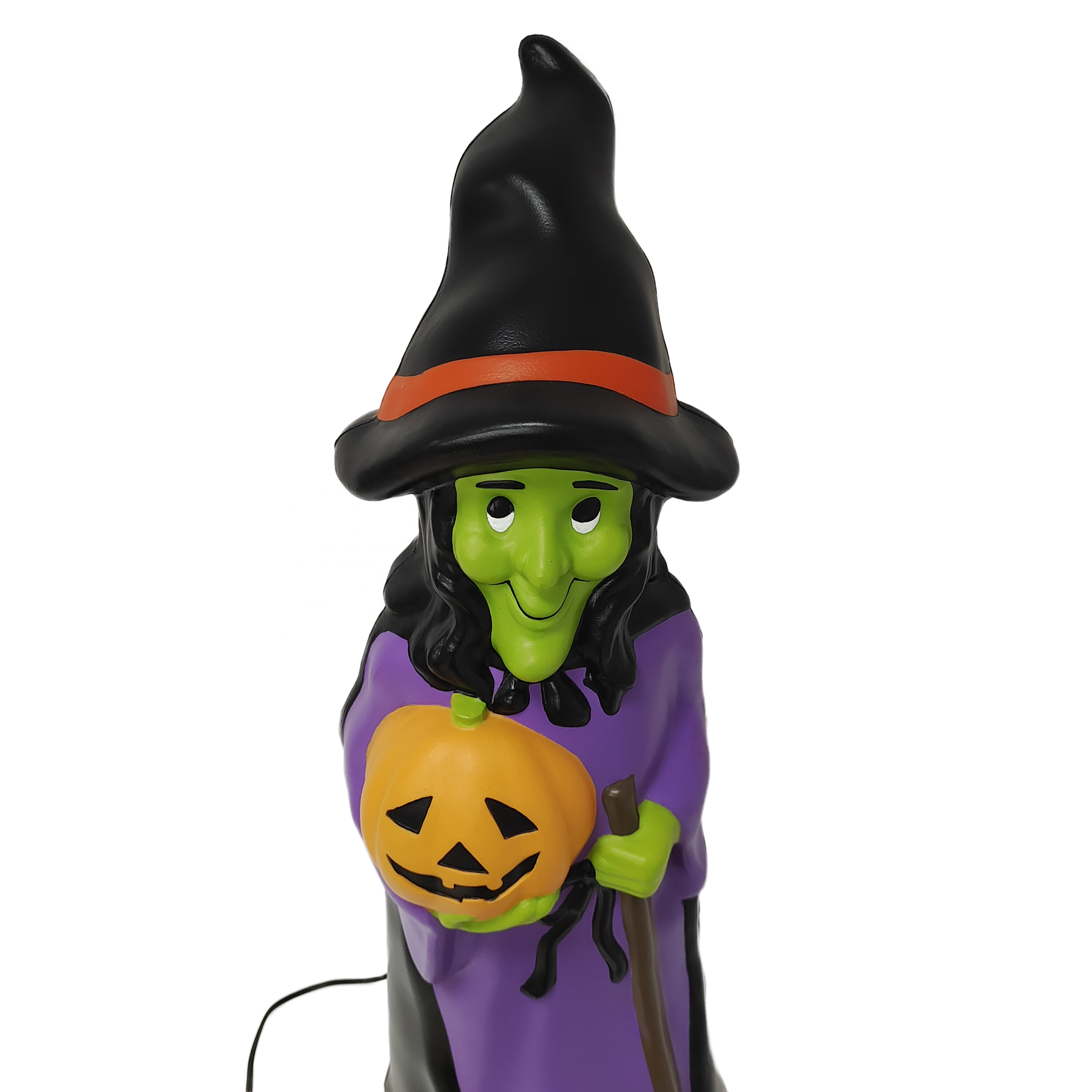 Outdoor Waterproof Halloween Decorations LED Pathway Garden Yard Stake Lights Blow Molding Witch Decor