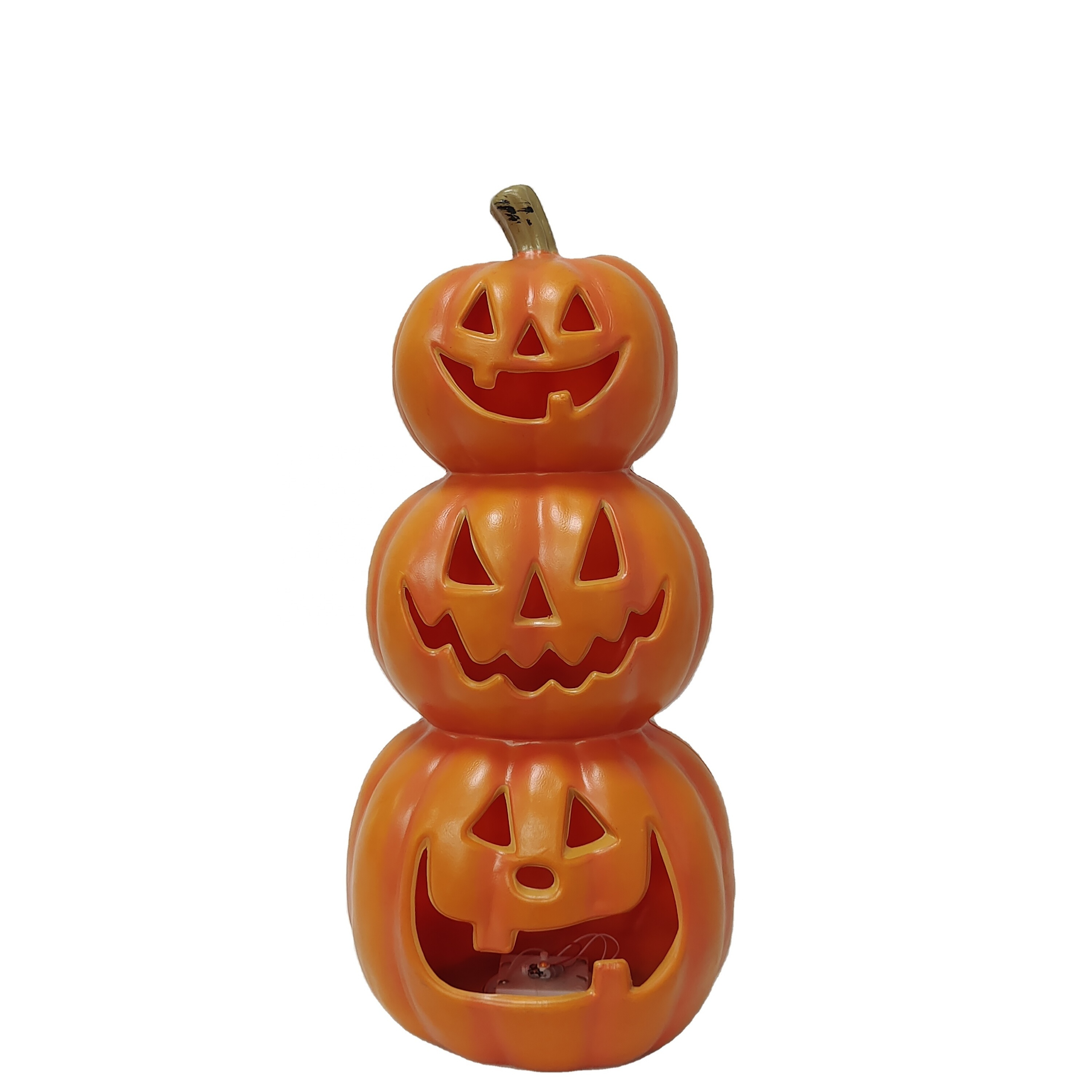 Party Supplies Decoration LED Lighted 16inch Large Plastic Halloween Pumpkin