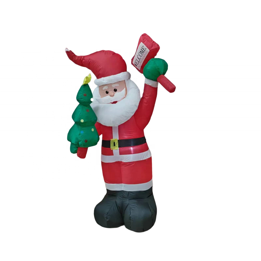 6FT Inflatable Christmas Decorations Santa Claus for Holiday Outdoor and Indoor Yard-Led Light Giant and Tall Blow up Santa