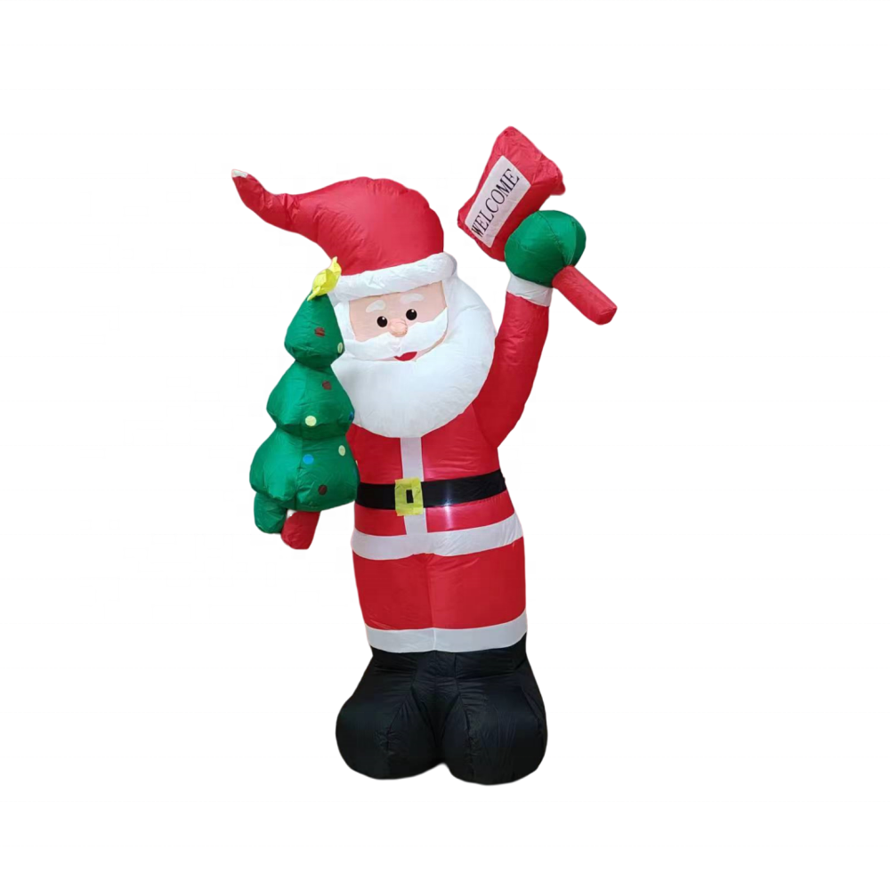 6FT Inflatable Christmas Decorations Santa Claus for Holiday Outdoor and Indoor Yard-Led Light Giant and Tall Blow up Santa