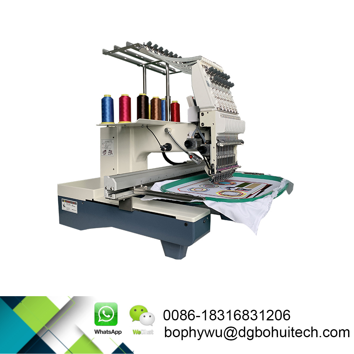 large working size1200x800mm  single head embroidery machine for sales multifunction embroidery machines