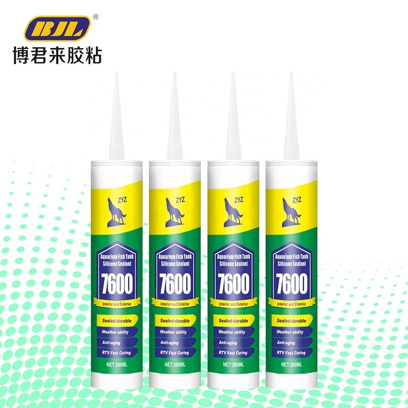 ZYZ-7600 Top Quality Aquarium Fish Tank Silicone Sealant  Imported Raw Materials Structure silicone Sealant