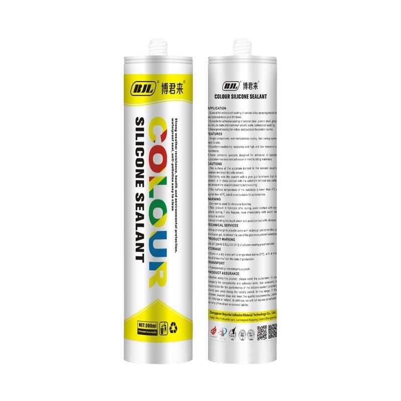 BJL-colour silicone sealant for waterproof sealing of various alloy spraying materials and colored doors Windows