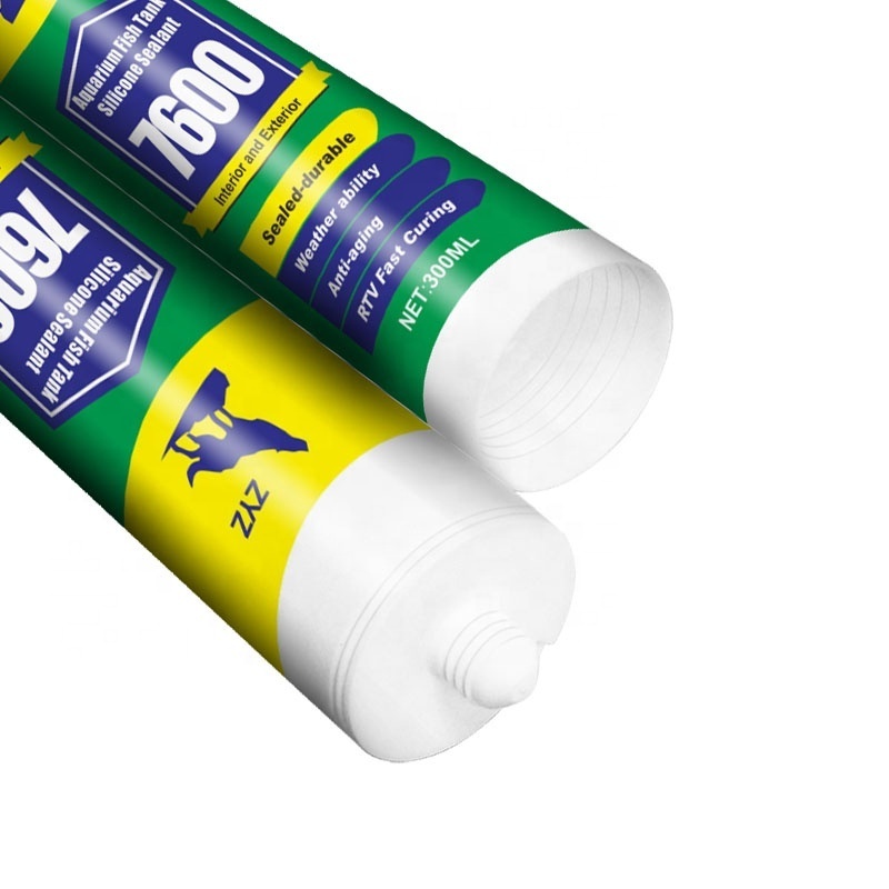 ZYZ-7600 Top Quality Aquarium Fish Tank Silicone Sealant  Imported Raw Materials Structure silicone Sealant