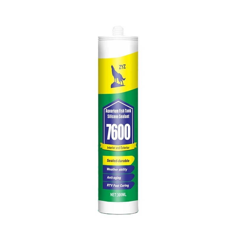 ZYZ-7600 Top Quality Aquarium Fish Tank Silicone Sealant  Imported Raw Materials Structure silicone Sealant