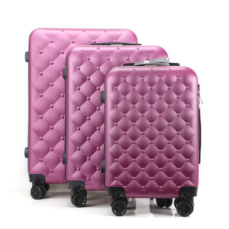 2024 Hot Sale Lightweight 3PCS ABS Luggage Set with Spinner Wheels Wholesale Luggage Sets for Trips for Promotion