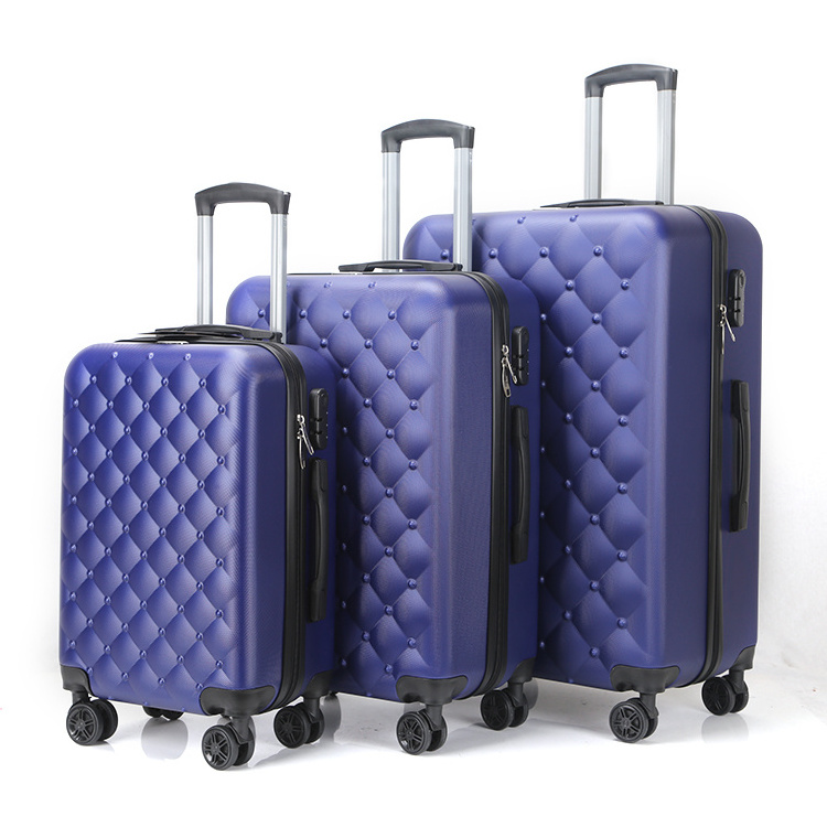 2024 Hot Sale Lightweight 3PCS ABS Luggage Set with Spinner Wheels Wholesale Luggage Sets for Trips for Promotion