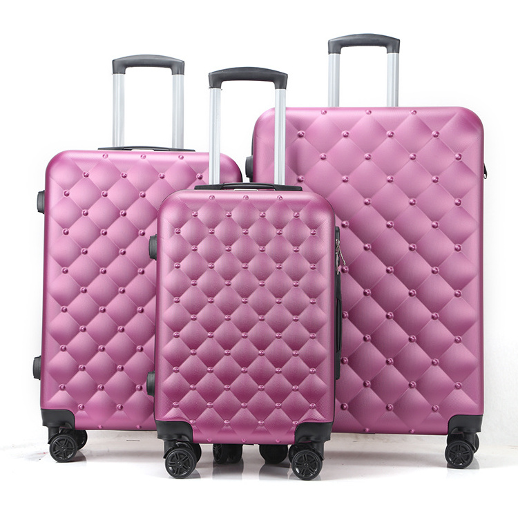 2024 Hot Sale Lightweight 3PCS ABS Luggage Set with Spinner Wheels Wholesale Luggage Sets for Trips for Promotion