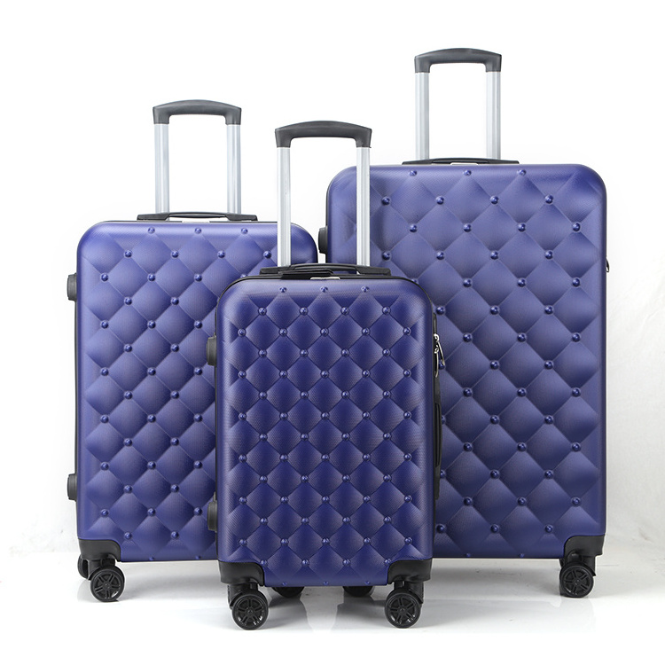 2024 Hot Sale Lightweight 3PCS ABS Luggage Set with Spinner Wheels Wholesale Luggage Sets for Trips for Promotion