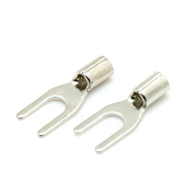 Y/ U Shape Insulated Fork Lugs Male And Female Double Spade Electrical Automotive Wire Bare Terminal Crimp Butt Connectors