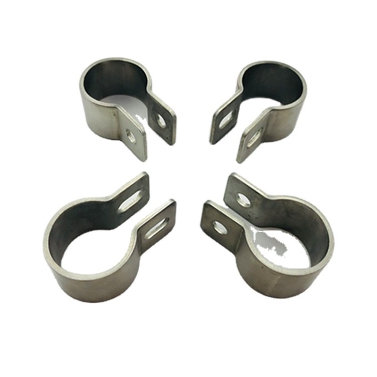 Galvanized Steel Bracket Customized Steel Round Pipe Clamp Bracket Aluminum U Bracket