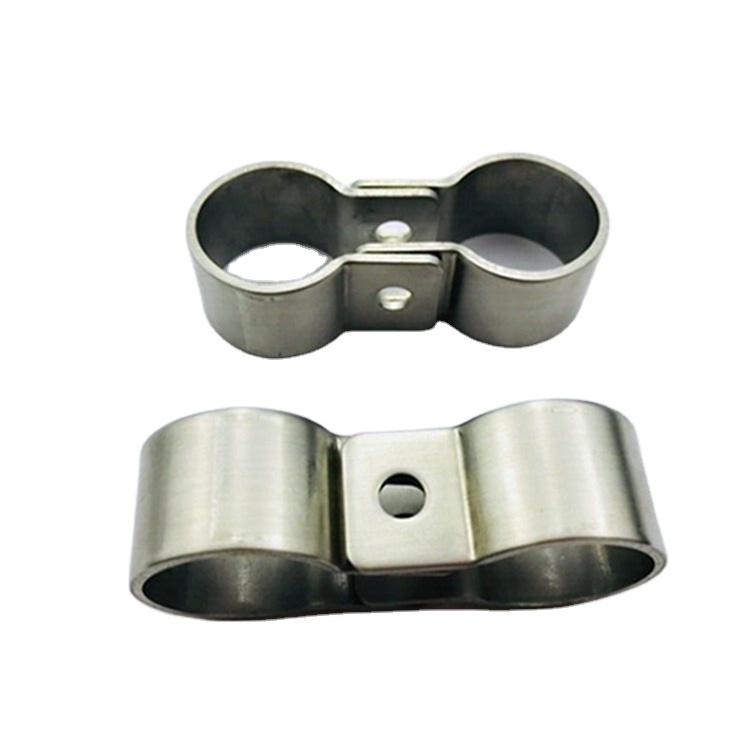 Galvanized Steel Bracket Customized Steel Round Pipe Clamp Bracket Aluminum U Bracket