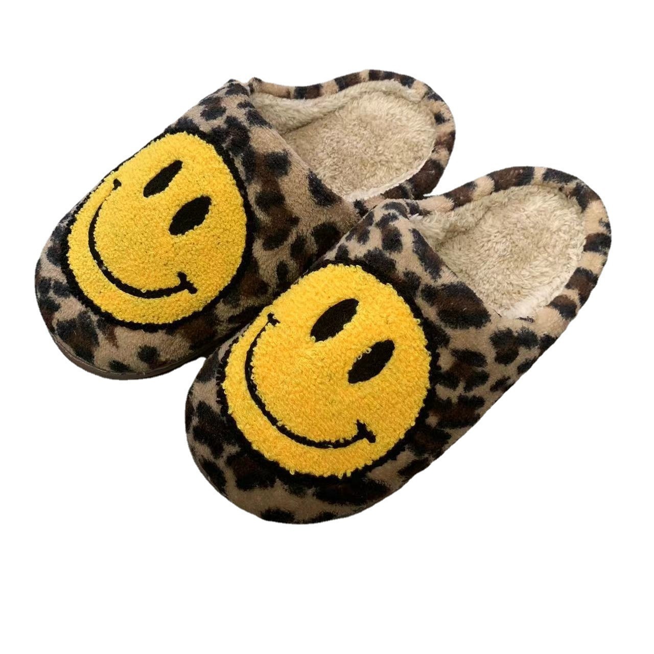 Adult Scary Flat Cotton Bedroom Home Smile Scream Face Ghost Pumpkin Lantern Halloween Slippers For Man Woman