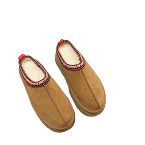 Custom Wholesale Ugly Boots Original Winter Wool Sheepskin Slip-on Shoes Slippers For Women Men