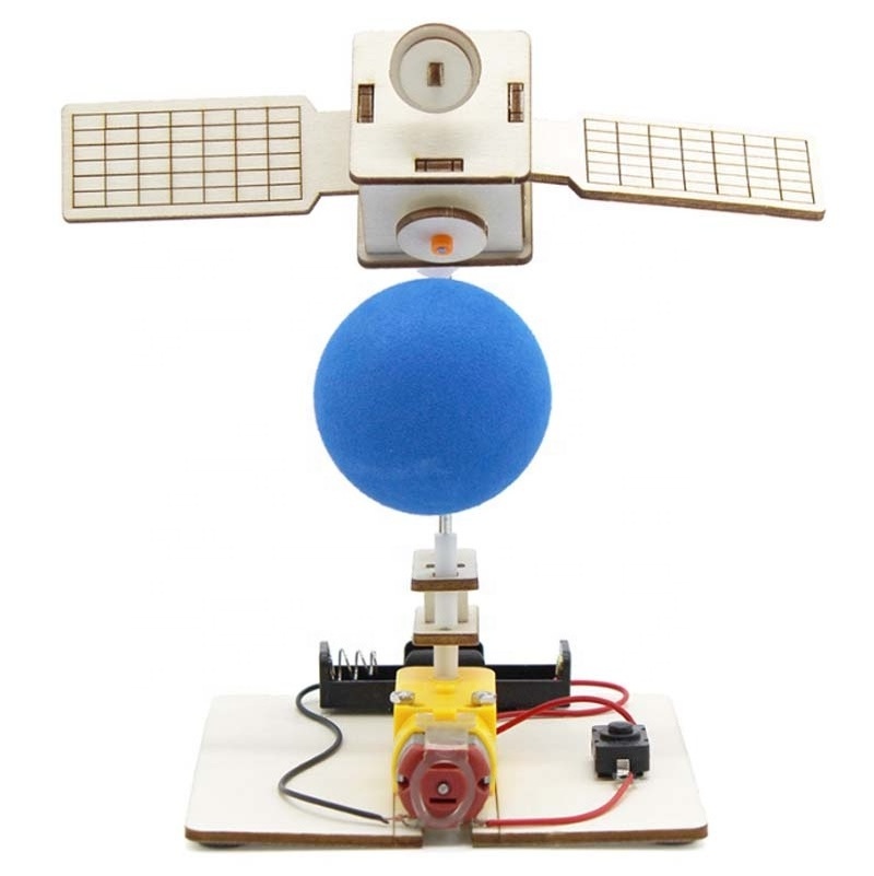 Rotating Orbit Satellite 1 Space Model DIY Technology Small Production Handmade Materials Space Station Teaching Aids