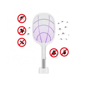 Portable USB Rechargeable Fly Mosquito Racket Mug Killer Household Electric Hand Held Bug Zapper Insect Fly Swatter Racket