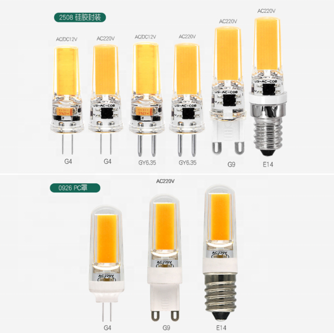 Dimmable 12V/220V Mini G4 LED Lamp COB LED Bulb 4W 6W 10W AC DC LED G4 Chandelier Replace Halogen Light Lampada Bombilla Ampoule