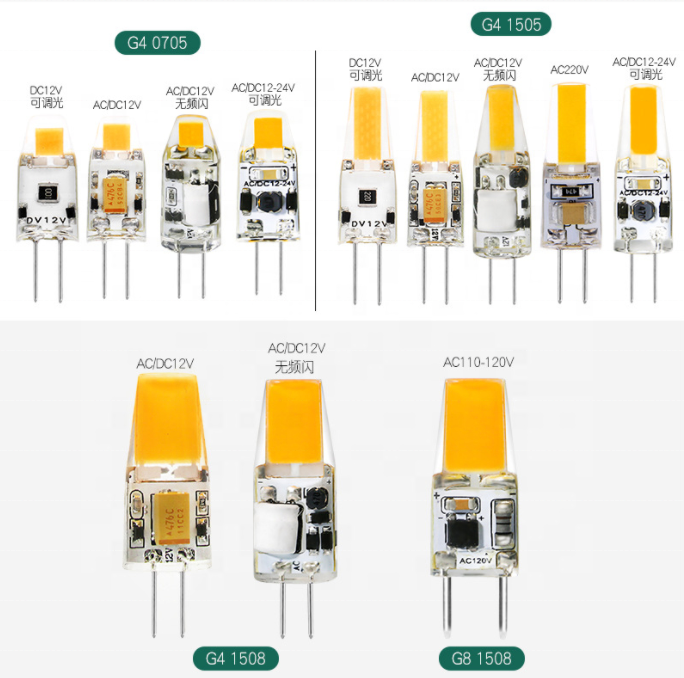 LED G4 G9 E14 3W 6W Light Bulb AC/DC 12V 220V LED Lamp COB Spotlight Chandelier Replace Halogen Lamps Cold/Warm White