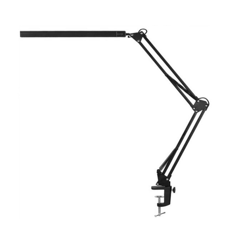 LED Desk Lamp with Clamp Desk Light Metal Swing Arm Desk Lamp Eye-Care Dimmable USB Table Lamp for Study, Office, Working