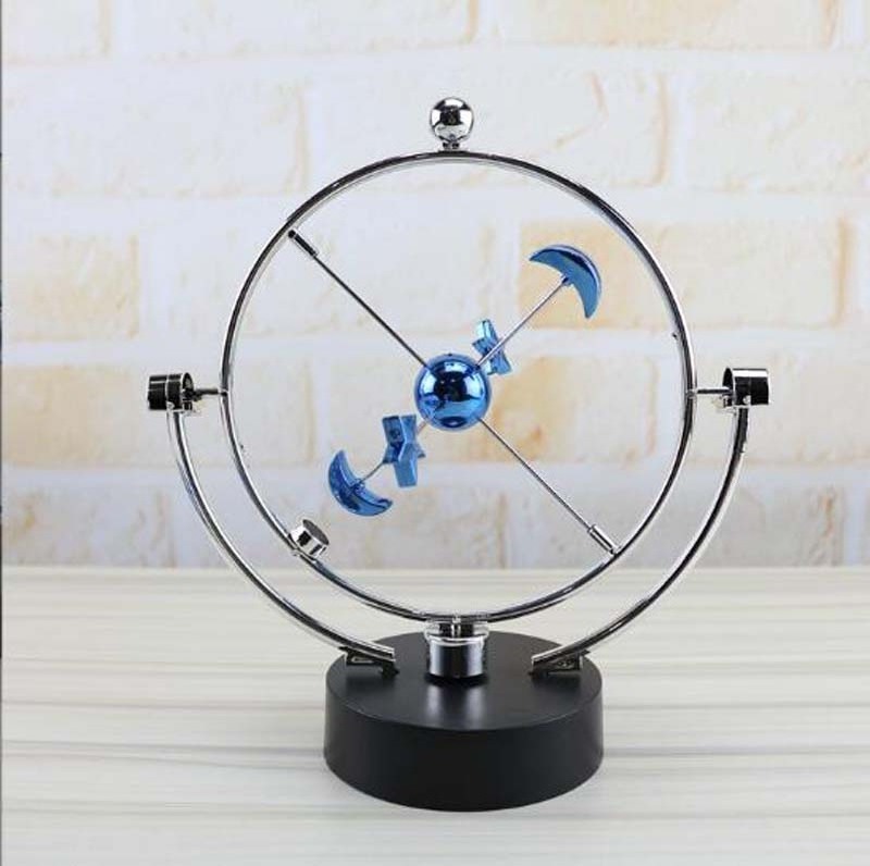 Electronic Perpetual Motion Swing Balance Balls Office Desk Ornament Educational Physics Mechanics Science Toy