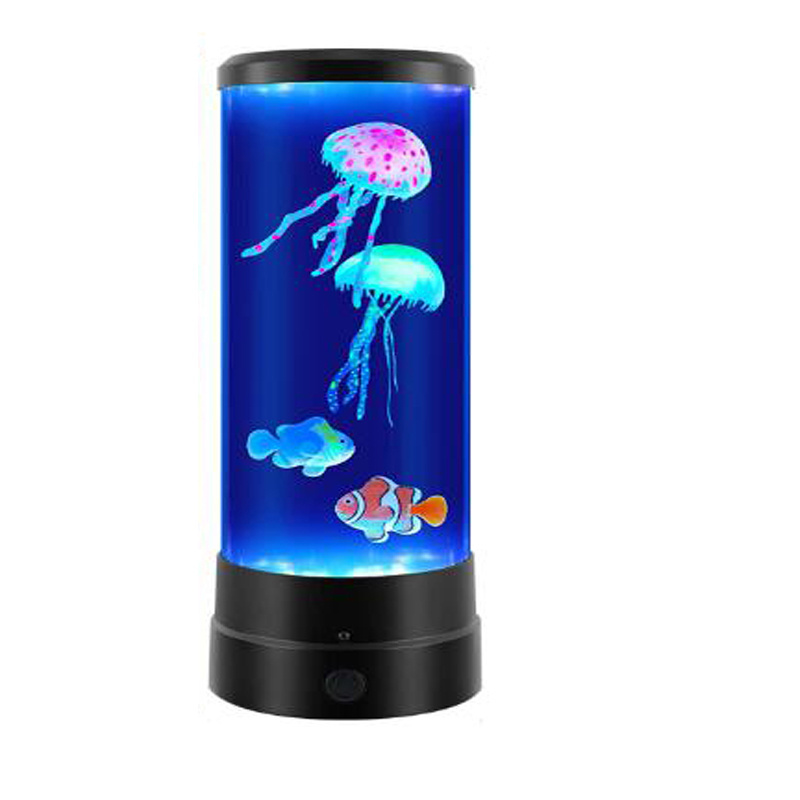 LED Jellyfish Lava Lamp with Water Ripple Projection, Color Changing Jellyfish Lamp with Remote Control, jellyfish Night Light