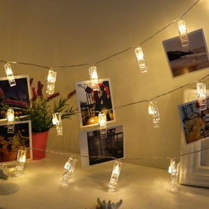 1.5/2/3/5M LED Garland Card Photo Clip Led String Fairy Lights Battery Operated Christmas Garlands Wedding Valentines