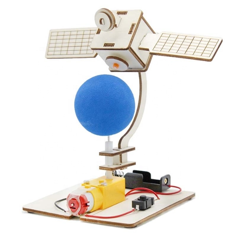 Rotating Orbit Satellite 1 Space Model DIY Technology Small Production Handmade Materials Space Station Teaching Aids