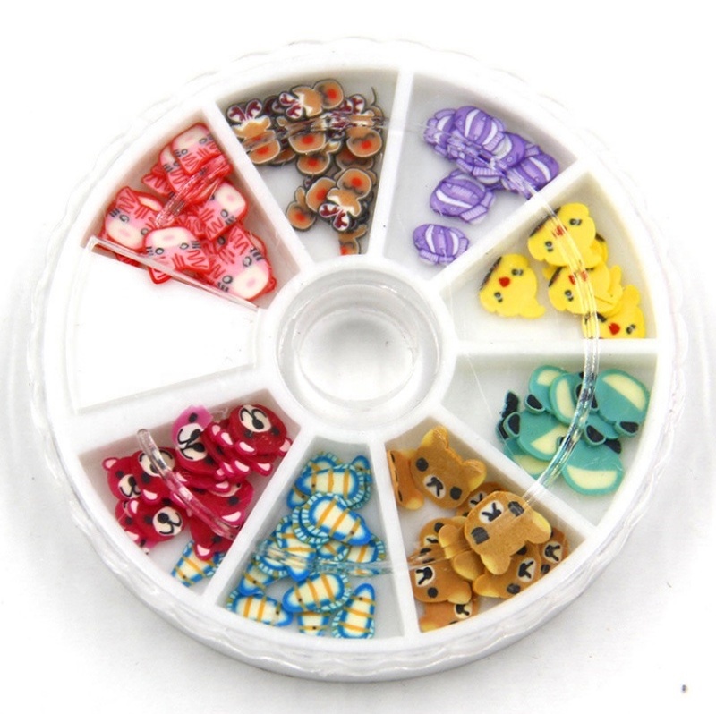 New Mini fruit slices for slime supplies / nail Art tips sprinkled clay slices cake fruit slices Slimes toys Lizun DIY