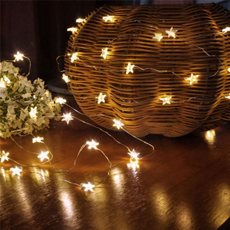 2M 3M 4M 5M 20M Battery operated 10M AC110-220V plug in String Fairy novelty lights LED star Flower Christmas Home Garland Decor