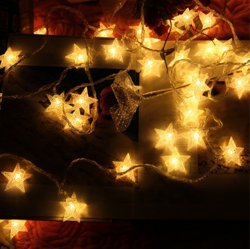 2M 3M 4M 5M 20M Battery operated 10M AC110-220V plug in String Fairy novelty lights LED star Flower Christmas Home Garland Decor