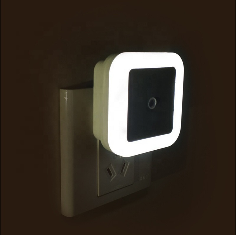 EU/US Plug Novelty LED Night Light Wall Socket Light Sensor Night Lamps Baby Kids Bedroom Beside Emergency Night light