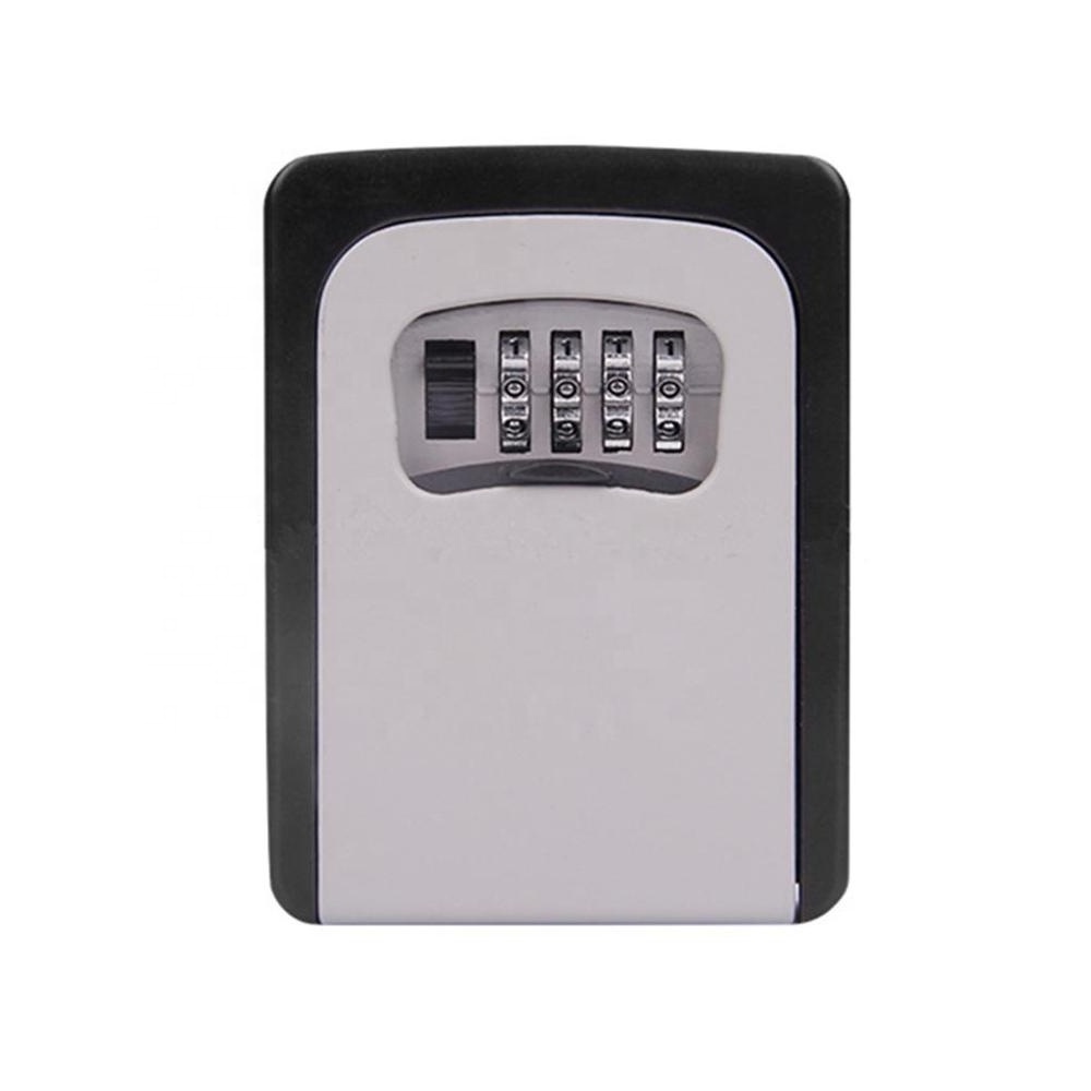 Custom Key Box Weatherproof 4 Digit Combination Key Storage Lock Box Indoor Outdoor Password Lock Hidden Keys Storage Box